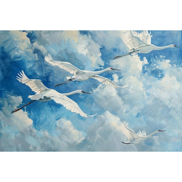 Canvas of Birds in Flight